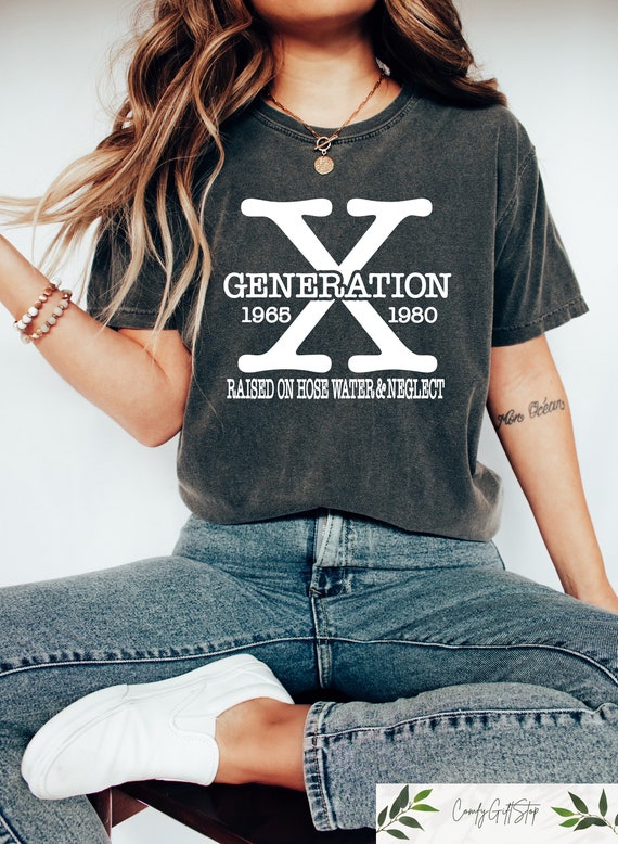 Gen X TShirt, Generation X T-Shirt, Gen X Sweatshirt, Generation X Shirt, Aesthetic 80s 70s Woman Tee, Retro X Generation Tshirt