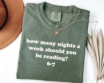 Comfort Colors Reading 6-7 Funny Tshirt, Teacher Gift, School Librarian Tee, English Teacher Shirt, Funny 67 Sweater, Trendy 6 7 Teacher Top