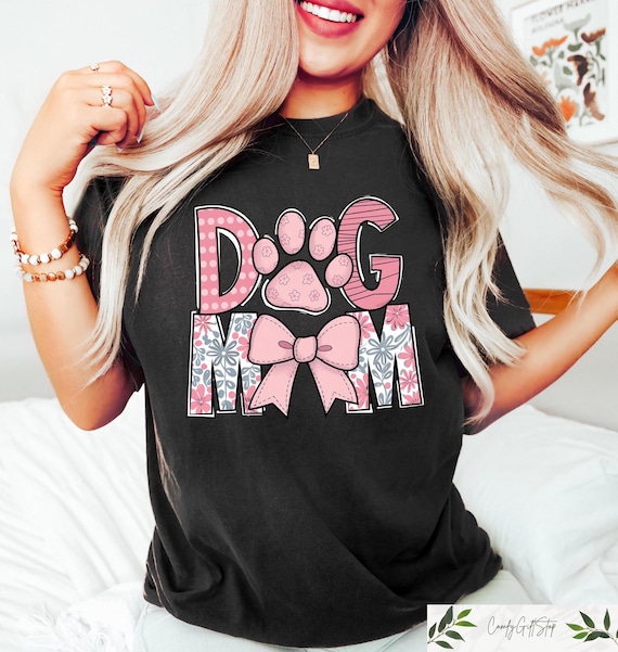 Retro Comfort Dog Mama Shirt, Dog Mom T-shirt, Mother's Day Sweatshirt, Trendy Dog Mom Gift, Dog Parent Tee, Fur Mama Mother's Day Outfit