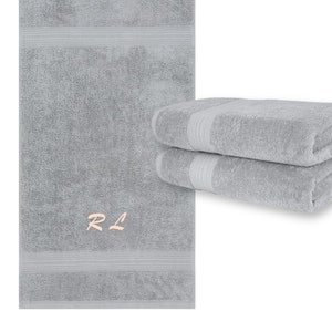 Custom Bath Towels, Embroidered Bath Towels Custom Bath Towels, Personalized Towel Custom Initials Towels, Embroidered Towels 2-Pack 30x54&quot;