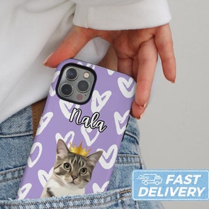 Personalized Hand Drawn Custom Pet Phone Case: Dog Portrait, Cat Phone Case, and Custom Phone Cases with Pet Name