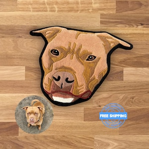 Personalized dog and cat rug for pet memorial gift unique handmade dog mat for home decor