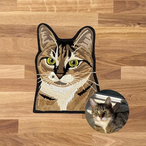 Handmade dog rug unique dog home decor tufted cat rug personalized cat carpet custom pet gift
