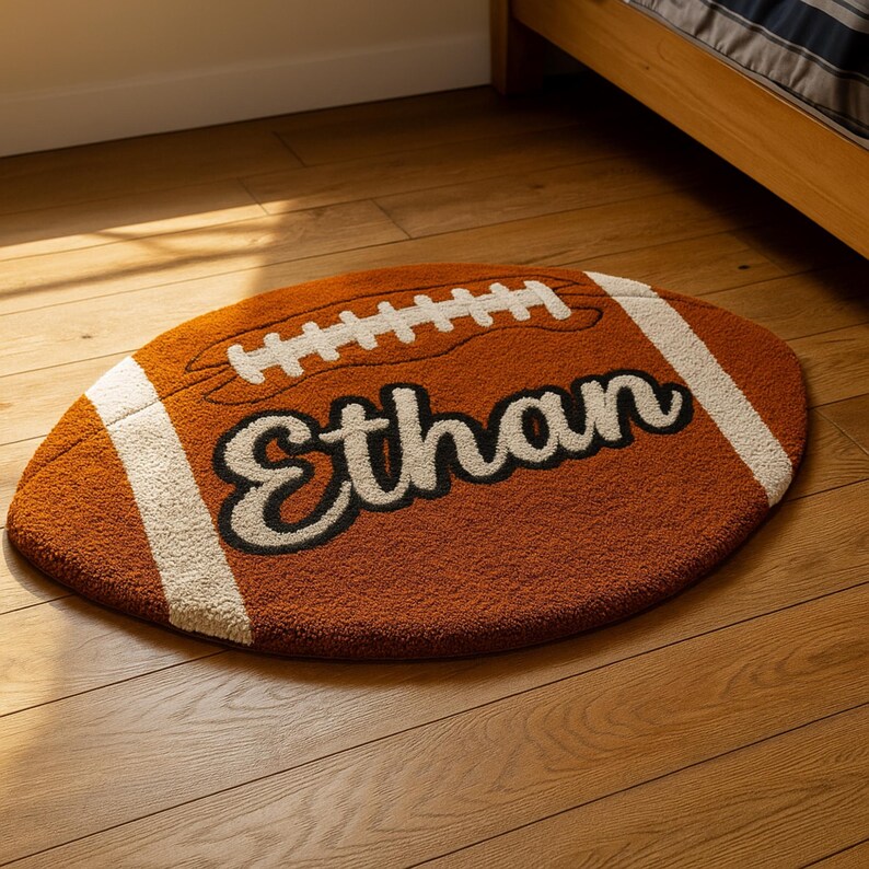Soccer Custom Tufted Rug Personalized Soccer Gift for Player Senior ...