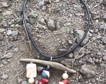 Driftwood beach necklace