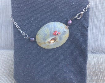 Opihi shell necklace