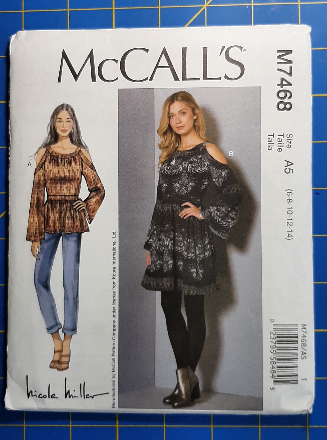 Mccall's M7468 Sewing Pattern Misses Tunic and Dress Cold - Etsy