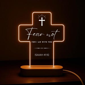 Personalized Bible Verse LED light, Custom Favorite Bible Verse Gift, Christian Home Decor, Faith Based Decor, Religious LED Light