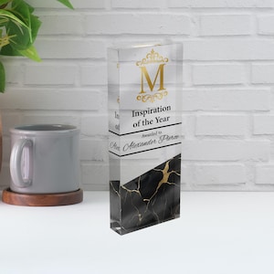 Gepersonaliseerde acryltrofee | Plaquette Custom Employee, Sports and Art Achievement Award | Gepersonaliseerde acryltrofee | Acrylplaat