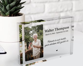 Personalisiertes Erinnerungsbild, Fotogeschenke, Fotoblock Acryl benutzerdefinierter Bilderrahmen, personalisierte Geschenke für Mutter, Geschenke für Paare, Jubiläumsgeschenk