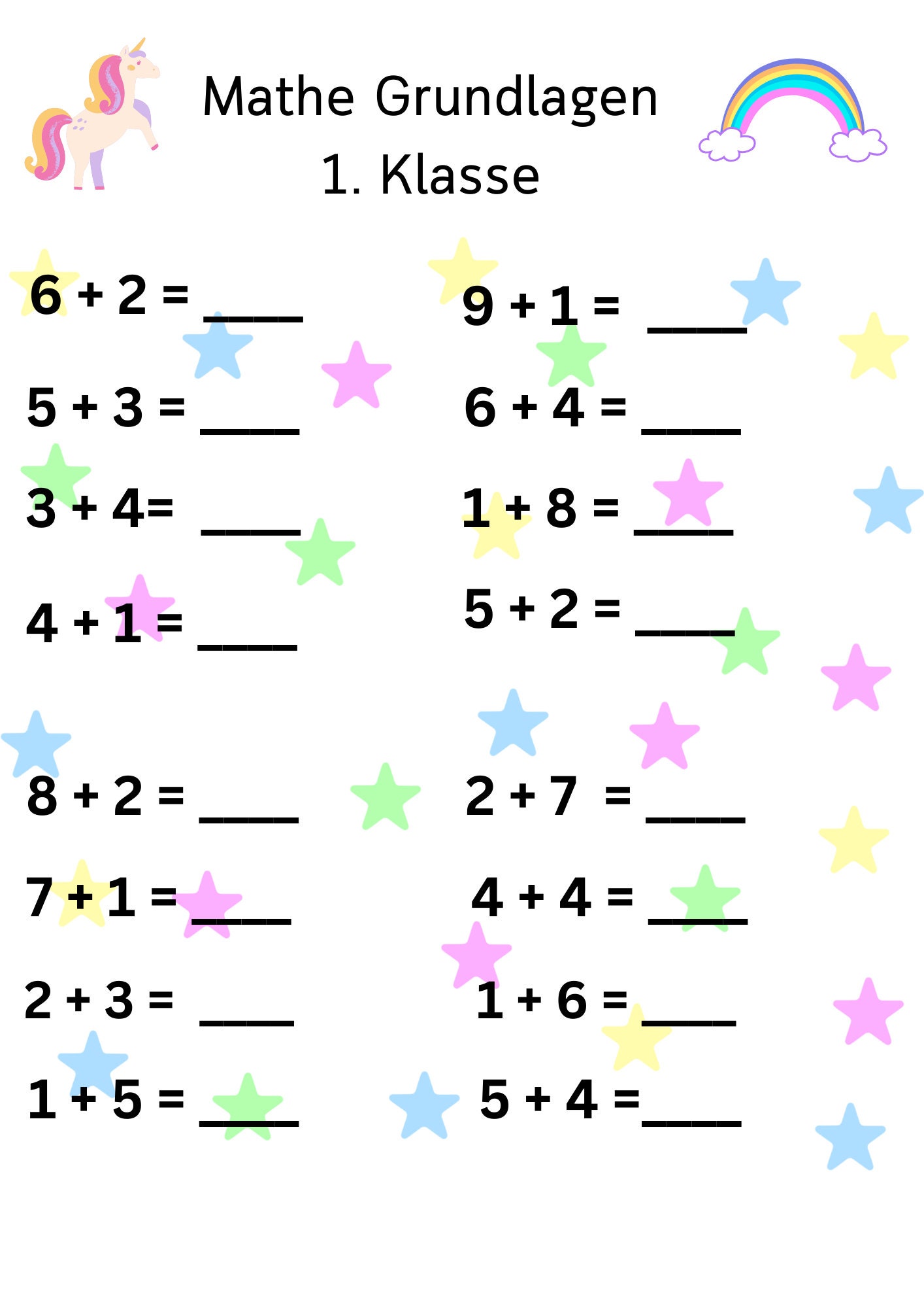 Matheaufgaben Klasse 1 | Grundschulkönig Klasse 1 Mathematik – IYUVR
