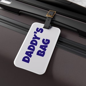 Vaderdagcadeau bagagelabel, bagagelabel, bagagelabel voor papa, papa's tas, cadeau voor papa, reistaslabel, handig vaderdagcadeau, cadeau papa