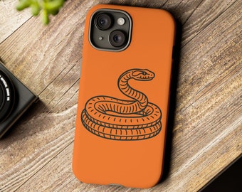 Custodia rigida per telefono Taipan Snake, serpente, custodia per telefono cellulare, custodia per telefono a forma di serpente, custodia per telefono a forma di rettile, custodia per telefono a forma di rettili.