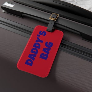 Vaderdagcadeau bagagelabel, bagagelabel, bagagelabel voor papa, papa's tas, cadeau voor papa, reistaslabel, handig vaderdagcadeau, cadeau papa