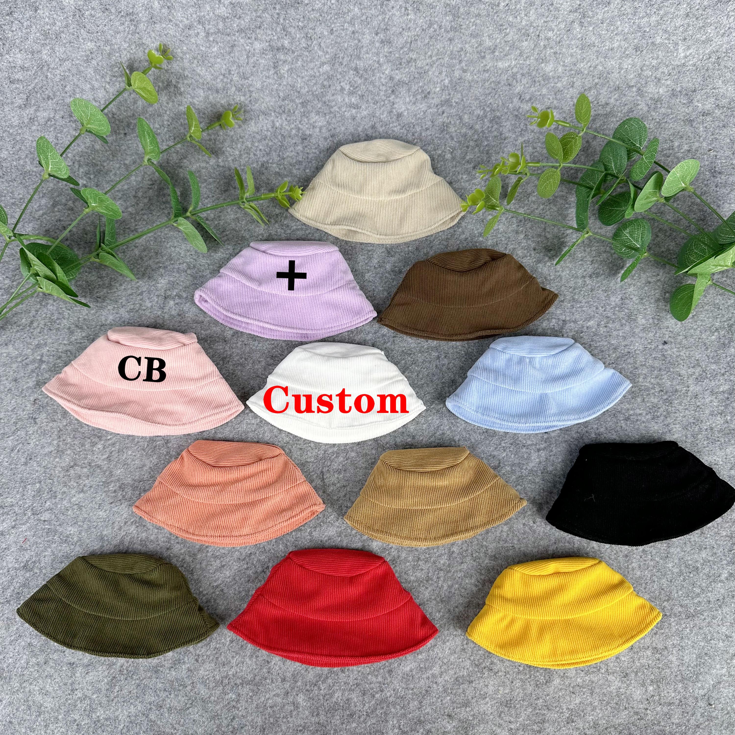 Corduroy Hat for Doll, Custom 15/17 CM Doll Corduroy Hat, Personalized Text Logo Hats, Cute Doll Hat Accessories