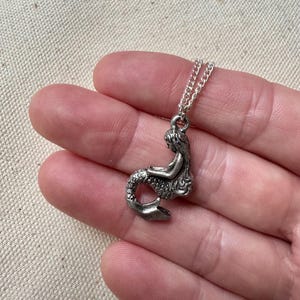 Mermaid charm necklace