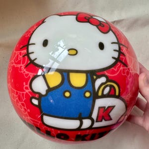 Sanrio Hello Kitty Bowling Ball Vintage 2010 RARE RED 10 Ib Viz-a