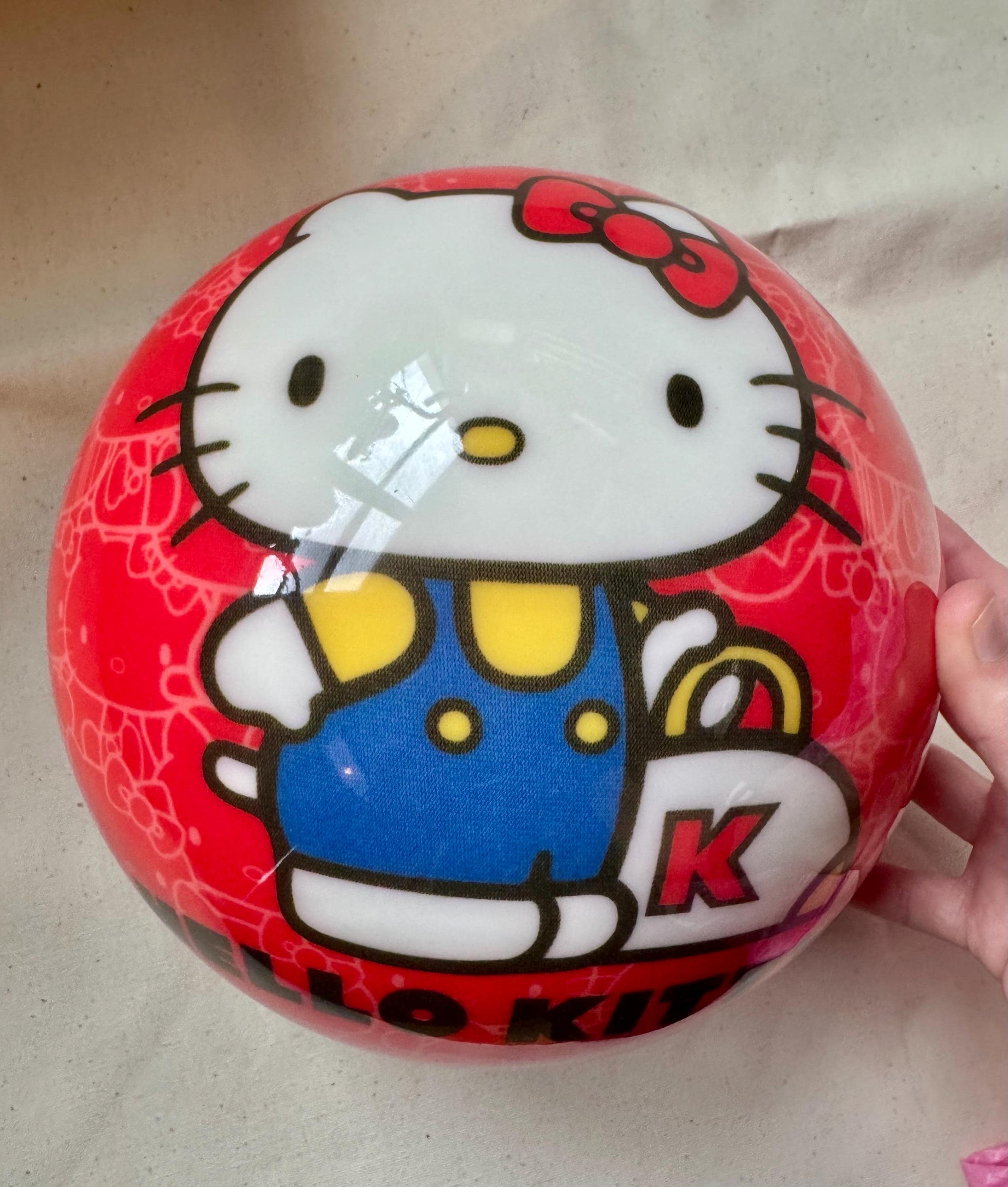 Sanrio Hello Kitty Bowling Ball Vintage 2010 RARE RED 10 Ib Viz-a