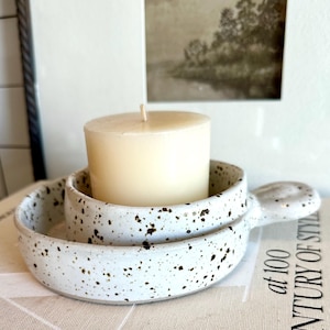 Robert Weiss Ceramics Soup and Cracker Bowl #1012 | Speckled Stoneware | California Studio Pottery