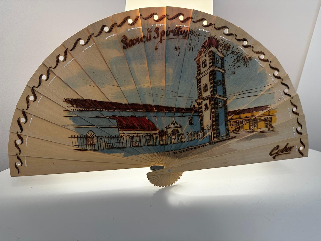 Gift, Hand Fan Wood - Fabric Fan- Self-designed Hand Fans