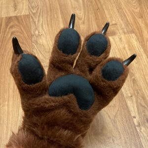 DIY Toony Slim viervingerige Fox Paw pdf-patroon / ideaal voor een hondenbont en cosplay