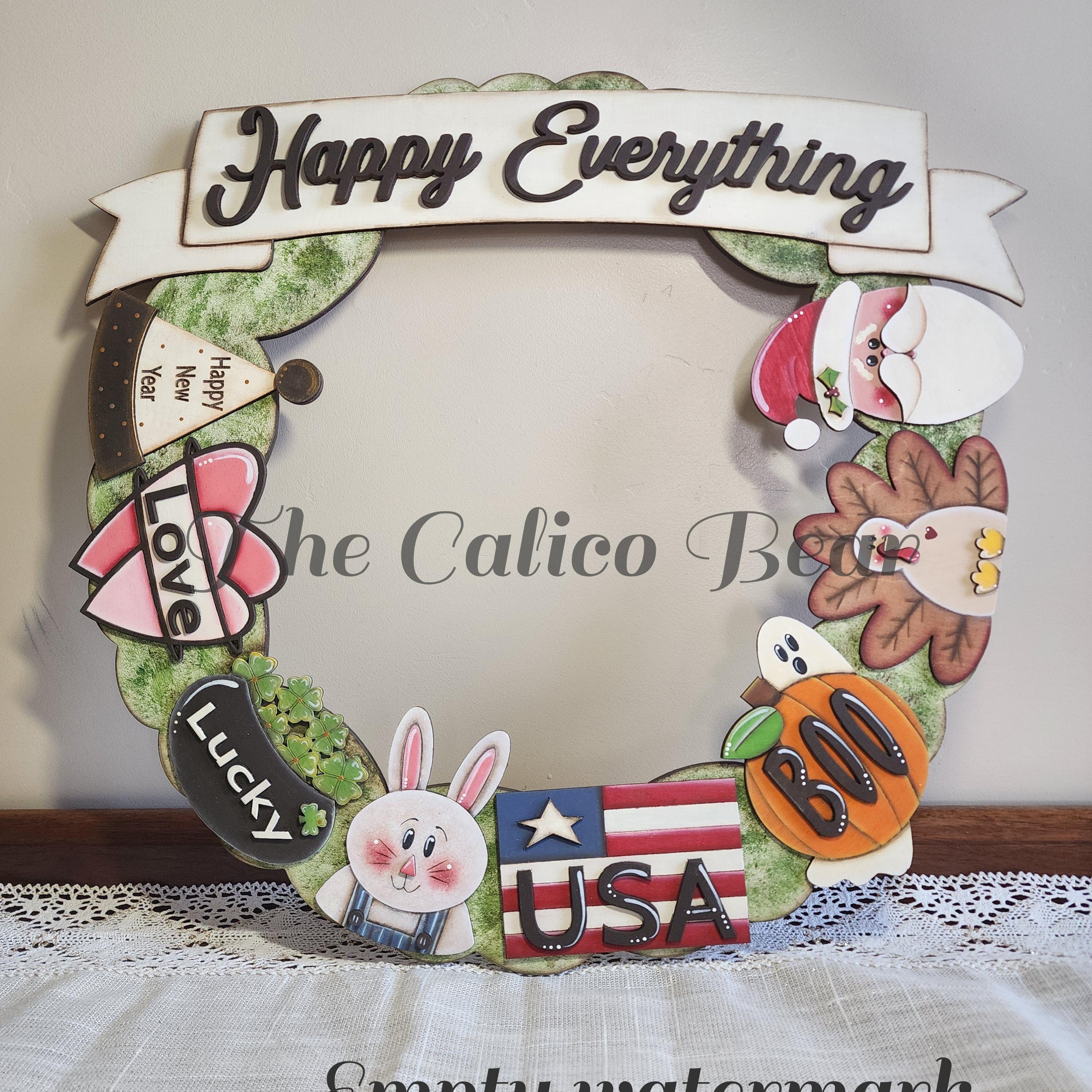 Happy Everything Wreath - Etsy