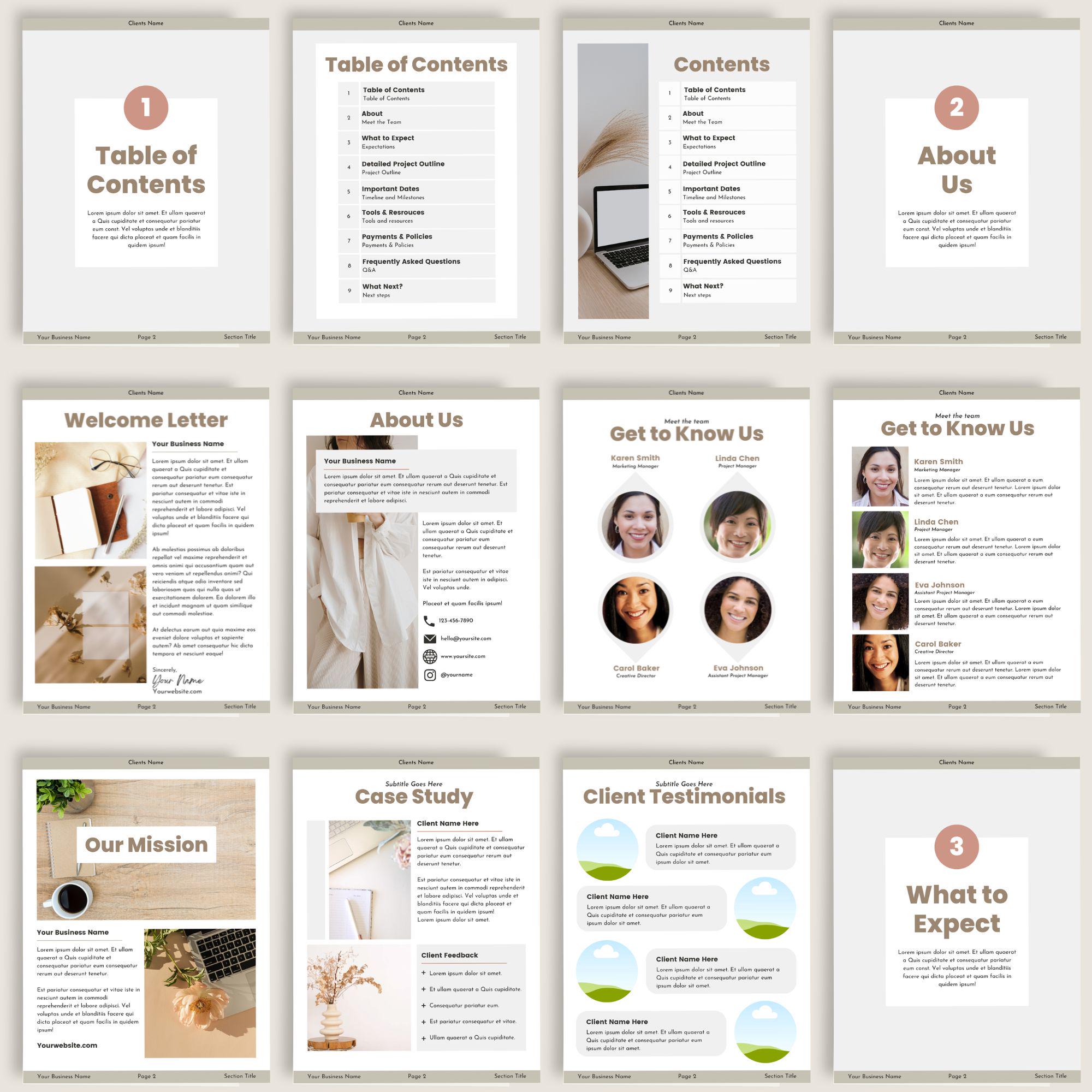 Client Onboarding Welcome Packet: 30+ Canva Templates - Etsy