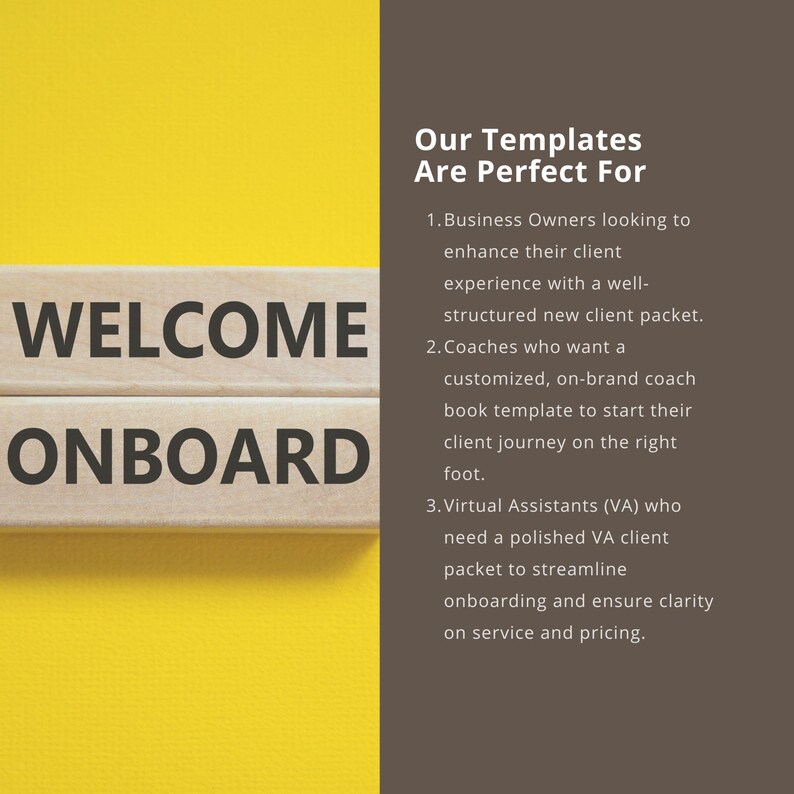 Client Onboarding Welcome Packet: 30+ Canva Templates - Etsy