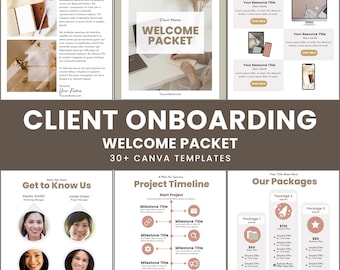 Client Onboarding Welcome Packet: 30+ Canva Templates