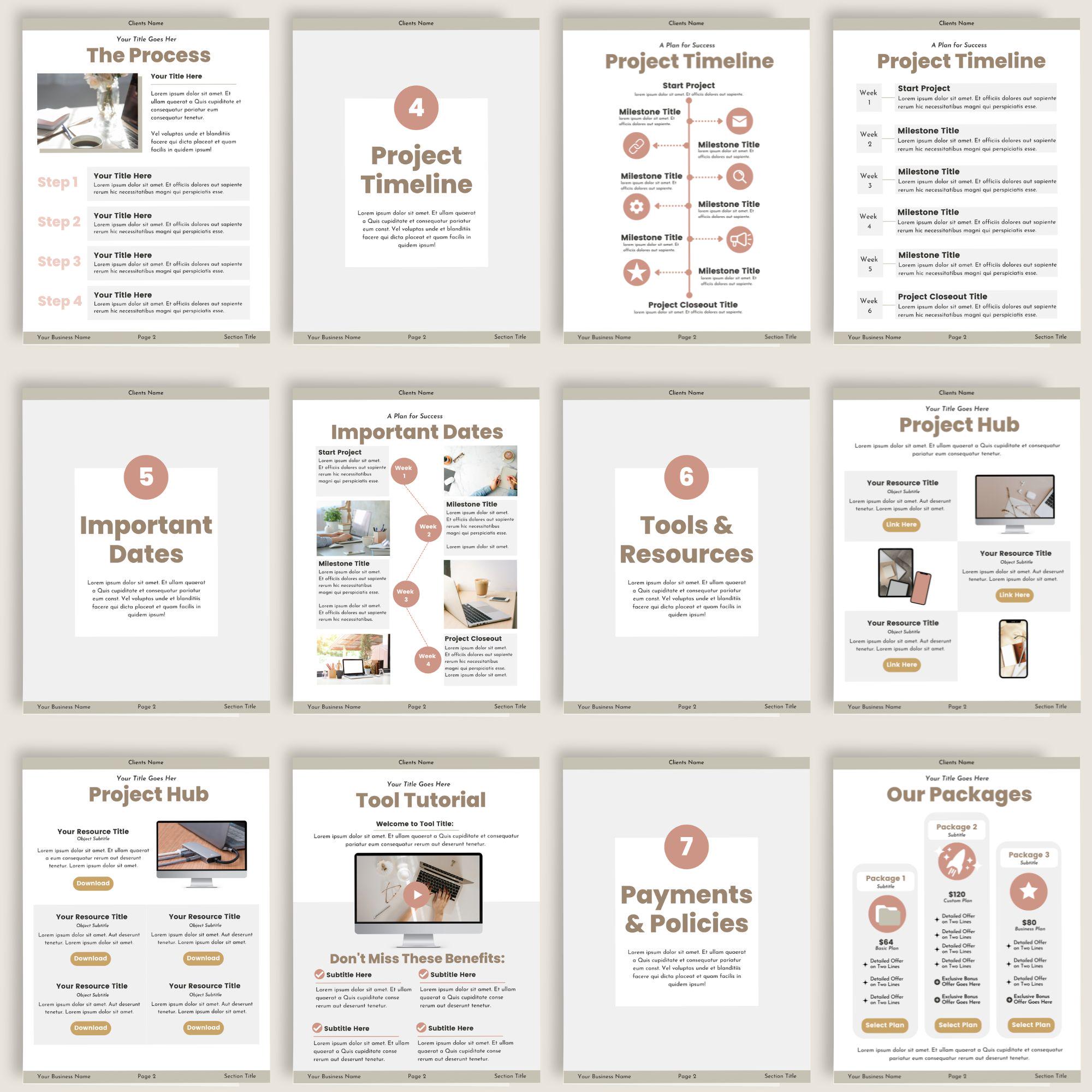 Client Onboarding Welcome Packet: 30+ Canva Templates - Etsy