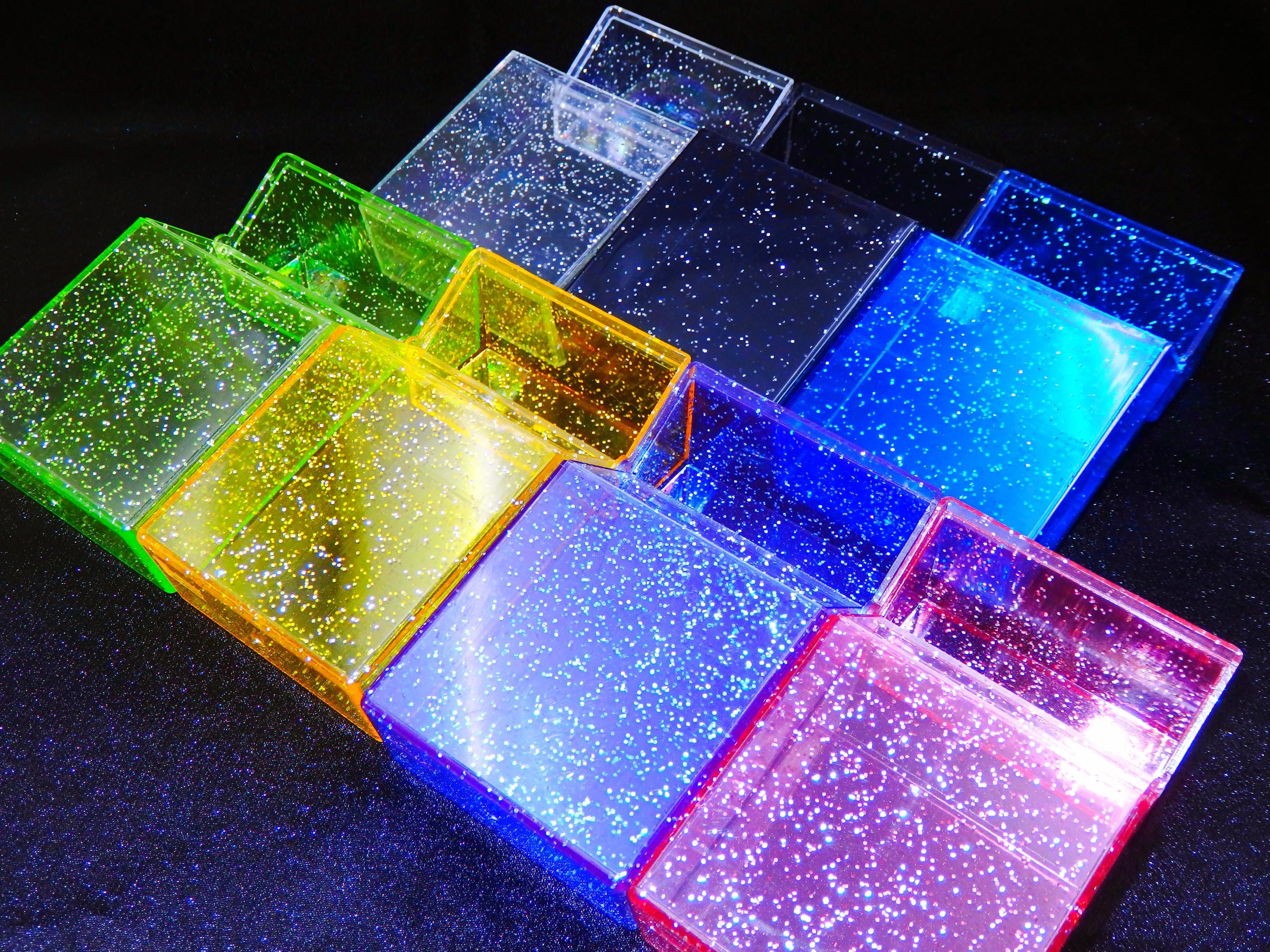 Glitter Acrylic Cigarette Case for 20 Regular/King Size cigarettes, Transparent Cigarette Case, Cigarette Box, Cigarette Holder