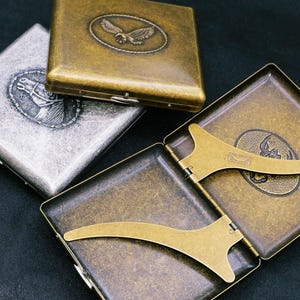 badass cigarette cases Brass Cigarette Case