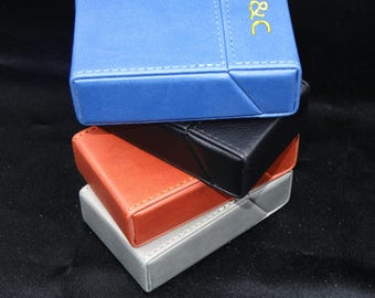 Personalized Leather Cigarette Case for 20 Regular/King Size cigarettes, Cigarette Box, Leather Cigarette Holder, Minimalist, Stylish
