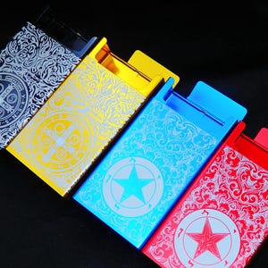 Metal Cigarette Case for 20 Regular/King Size cigarettes, Cigarette Box, Metal Cigarette Holder, Father Gift