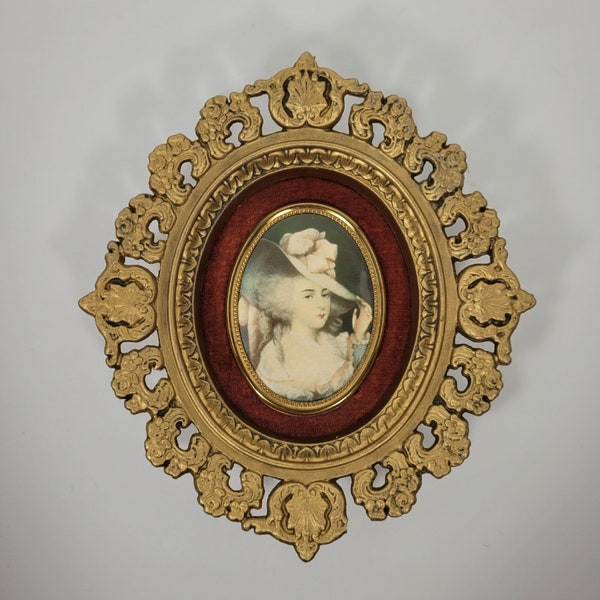 Vintage Victorian Style Cameo Print of The Duchess of Devonshire by Sir Joshua Reynolds