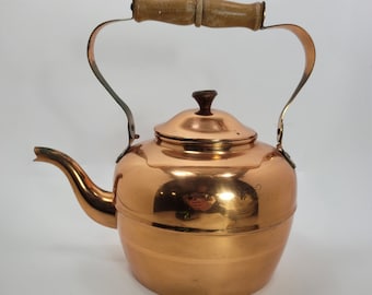 ODI Solid Copper Kettle - Made in Portugal - Tea Kettle - Vintage