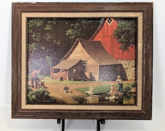 Paul Detlefsen "Memories" Textured Framed Print - Vintage - Americana