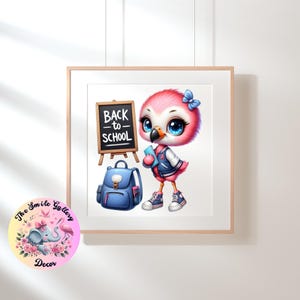 14 Watercolor Cartoon Back to School Animals Clipart Bundle, Cute ...