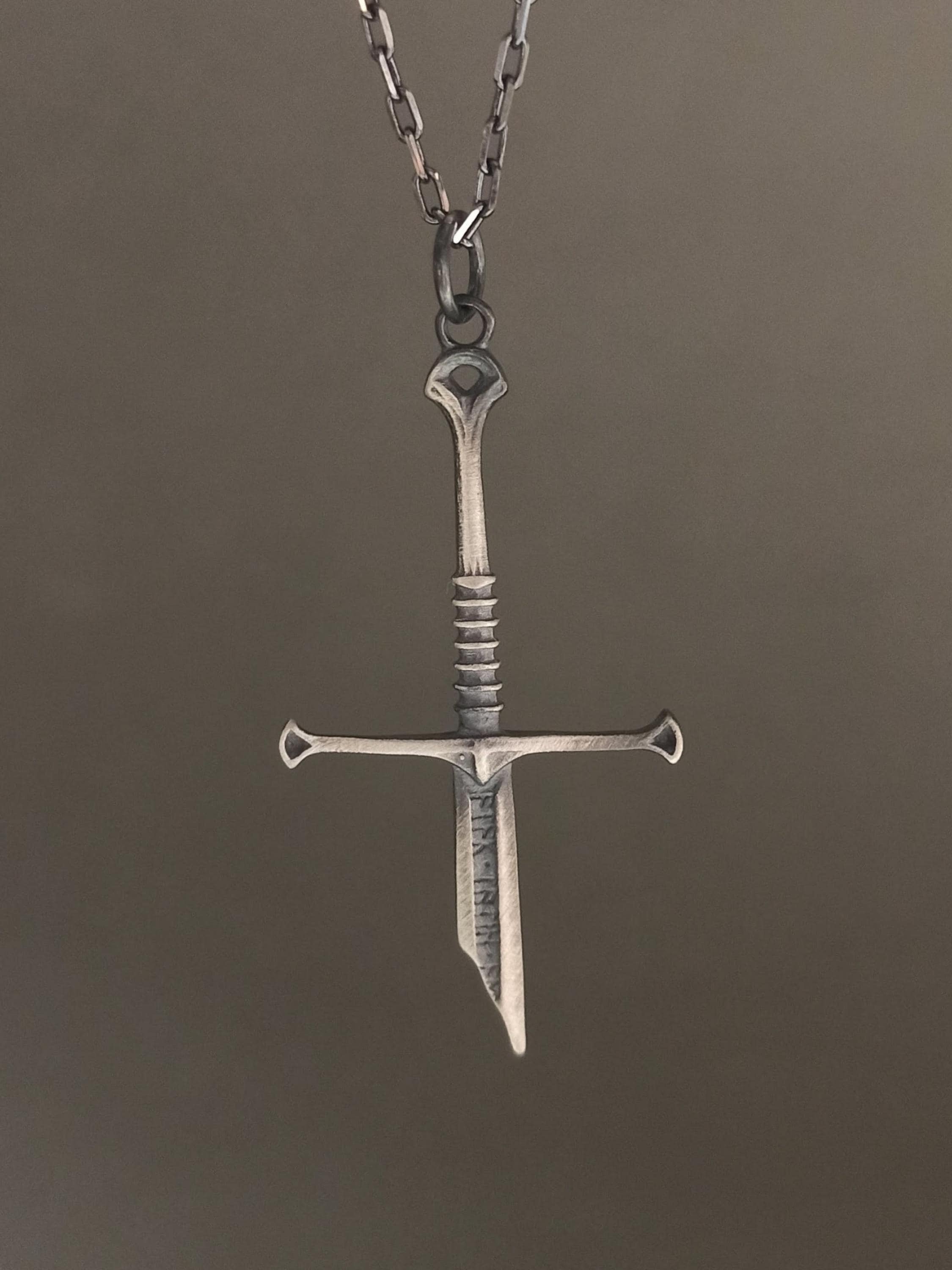 Broken Sword Pendant - Etsy