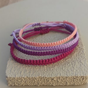 String surfer bracelets, macrame bracelet, summer bracelet, gift for her, gift for him