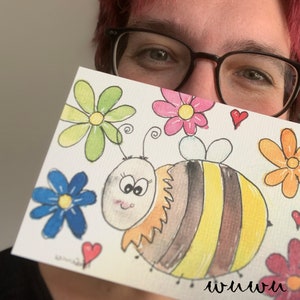 Bee Greeting Card Spring image 2