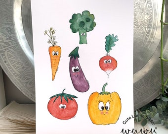 Gemüse Bild Brokkoli Tomate Paprika Veggie Vegan