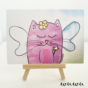 Biglietto di auguri per amanti dei gatti con busta