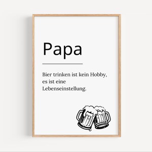 Ein Poster mit Bierspruch – Das ideale Vatertagsgeschenk