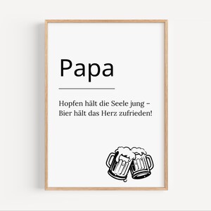 Ein Poster mit Bierspruch – Das ideale Vatertagsgeschenk