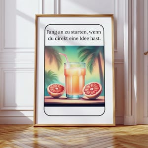 Aperol Geschenk | Geschenk zum Einzug | Einweihungsparty Geschenk | Wandbilder Deko Dekoration | Sprüche Karte | Wandbilder für Wohnzimmer