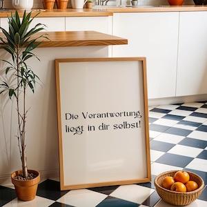 Poster for kitchen | Wall picture | black and white minimalist | living room bedroom kitchen | living room design | kitchen poster | sayings picture