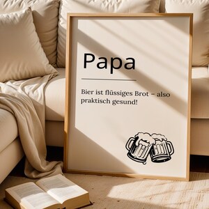 Ein Poster mit Bierspruch – Das ideale Vatertagsgeschenk
