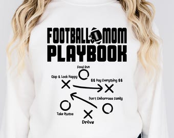Football Mom Shirt: Playbook Design, Sports Mama Gift