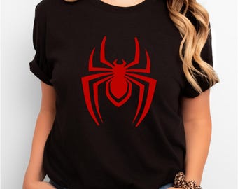 Camiseta con el logotipo de Spider-Man de Miles Morales, tallas para hombre y mujer. Sudadera Spider.